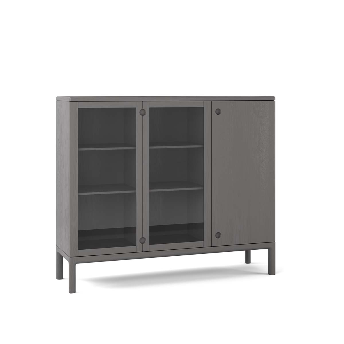 prio-skank-hog-ek-glas-darkgrey Prio Skänk Hög Ek