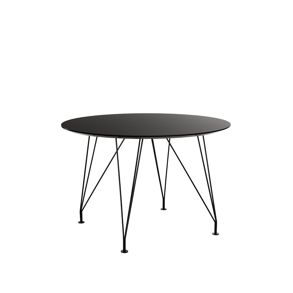 dux-inter-café-svart-svart Inter matbord Ø110 cm