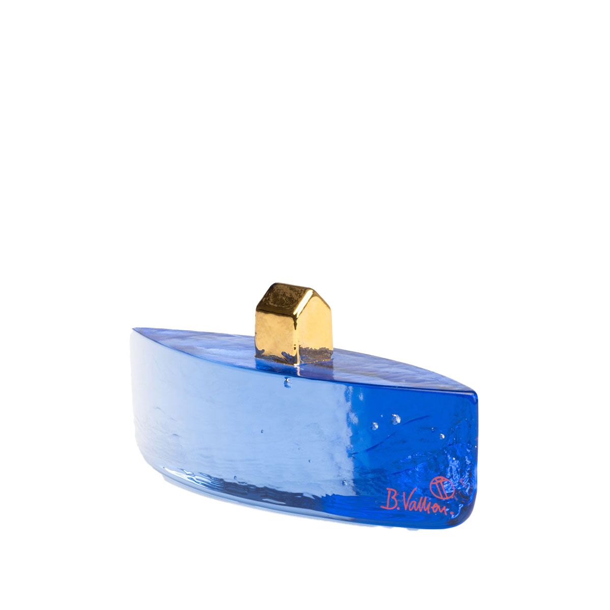 kosta-boda-fortress-vessel Fortress Vessel blå/guld BV AC 23