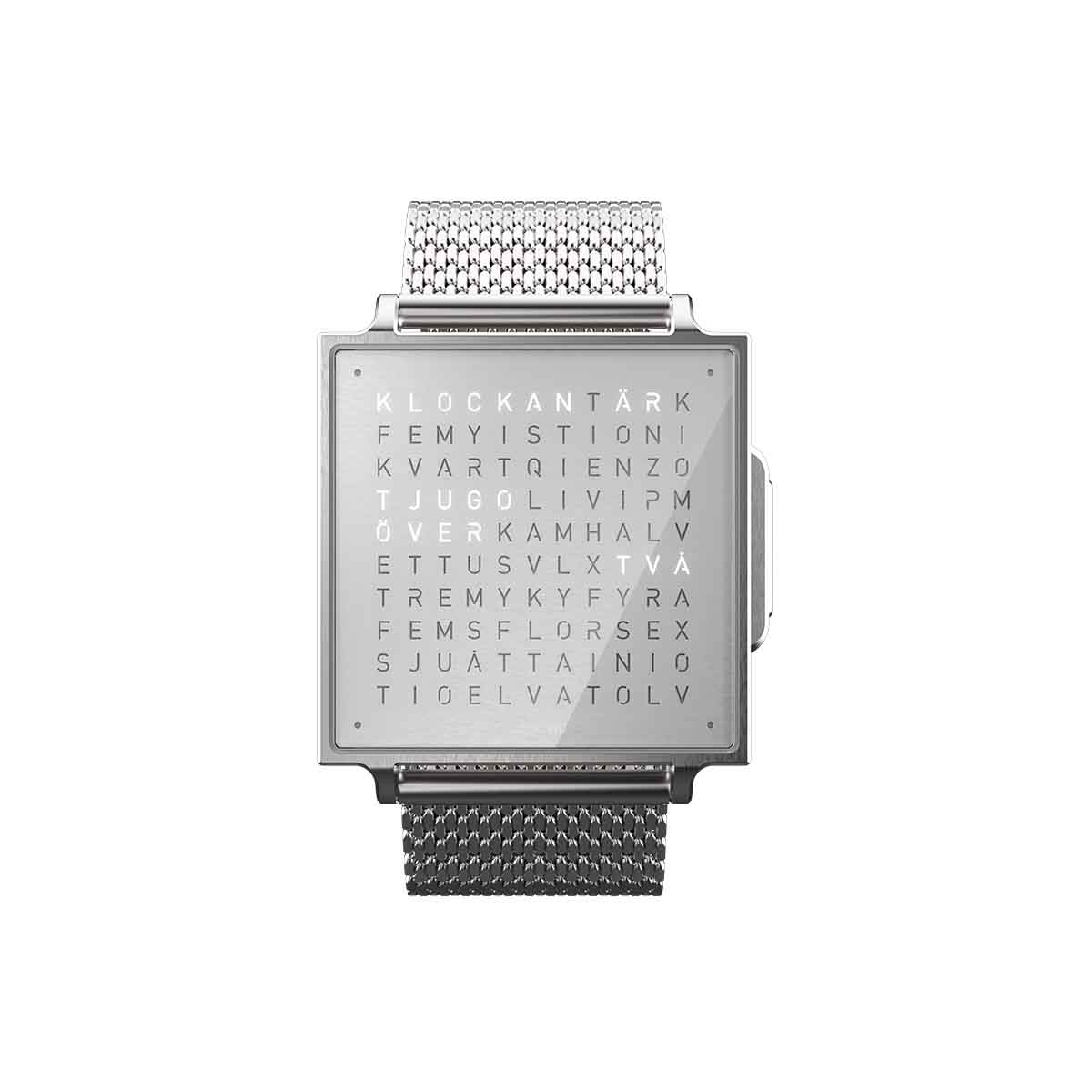 qlocktwo w fine steel se