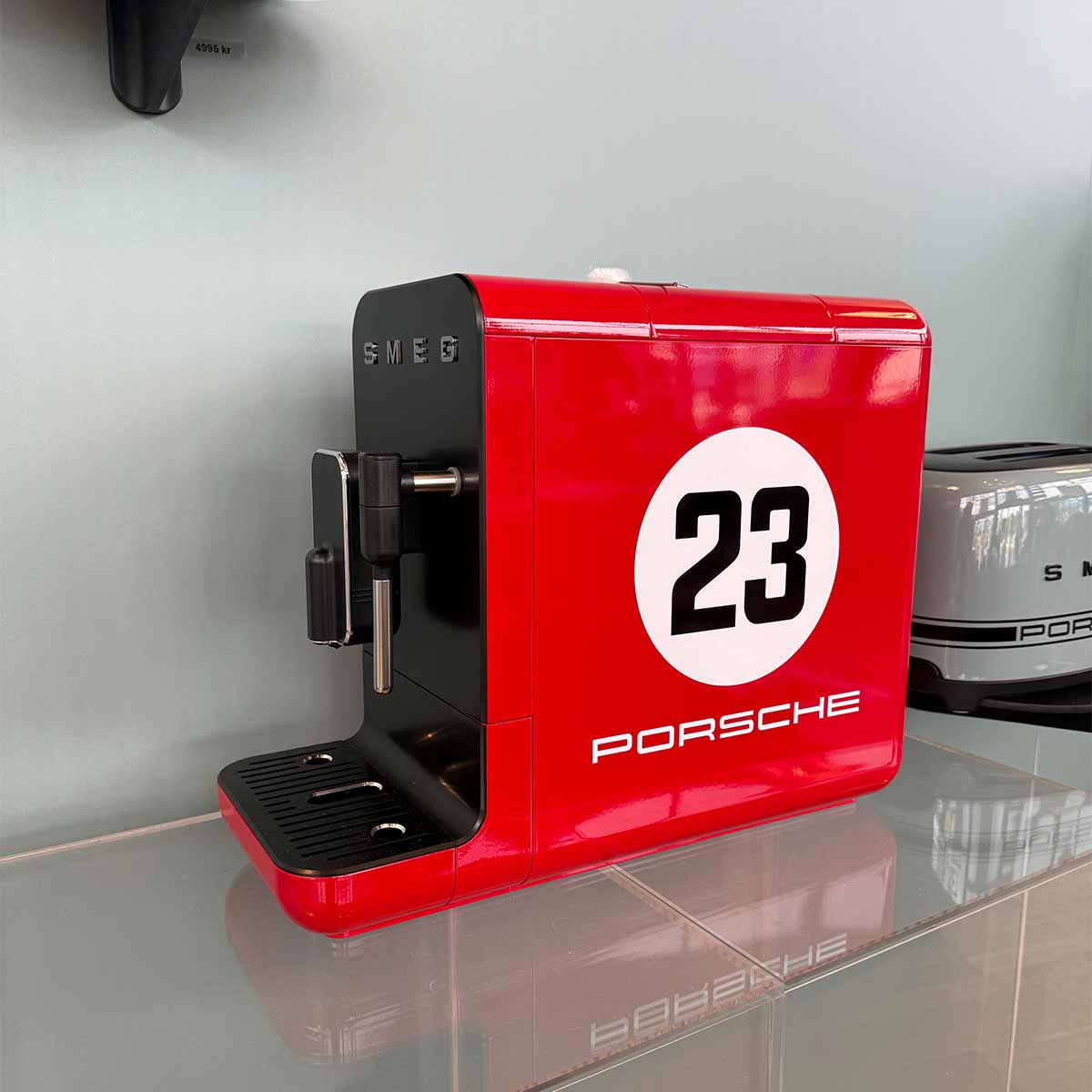 Porsche x SMEG Espressomaskin Red Salzburg Demo