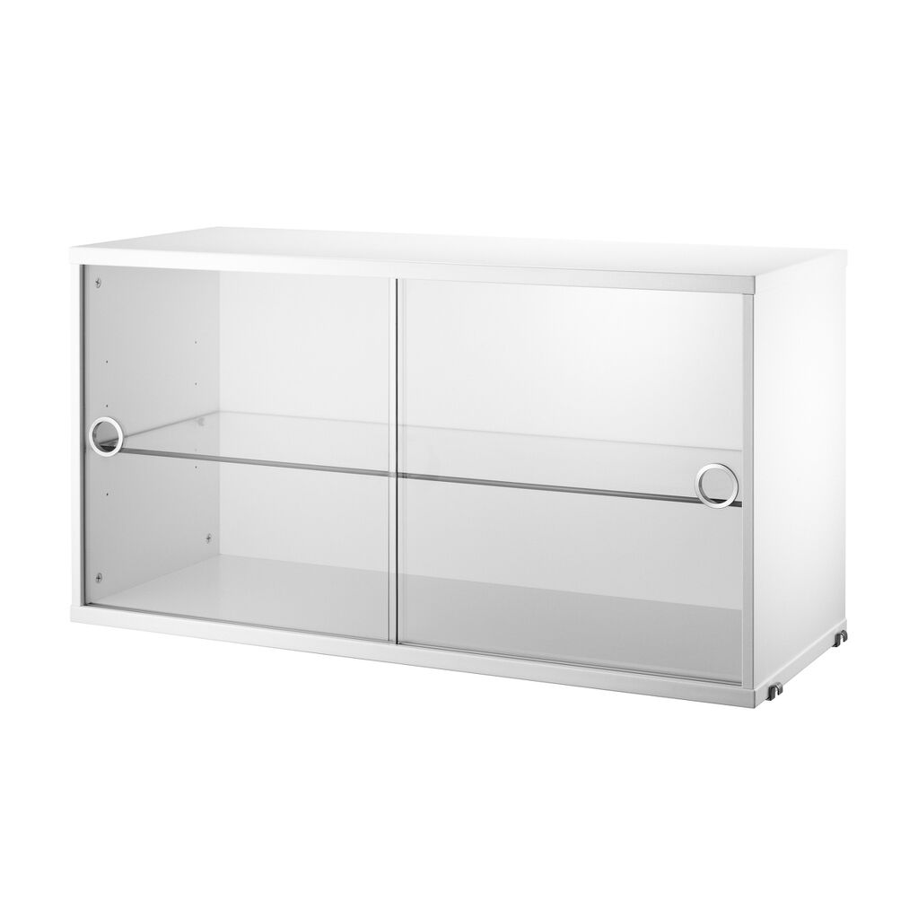 product-display-cabinet-sliding-doors-glass-white-78x30_landscape_medium String vitrinskåp