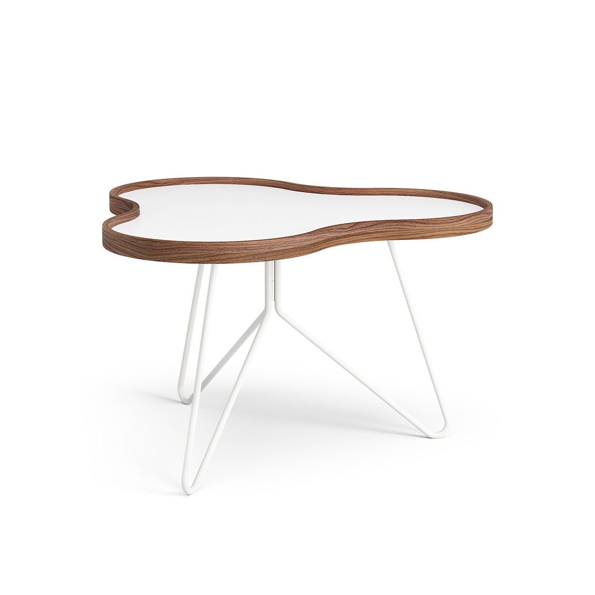 swedese-flower-bord-39-vit-valnot-vitlackerat Flower bord 66x62 cm