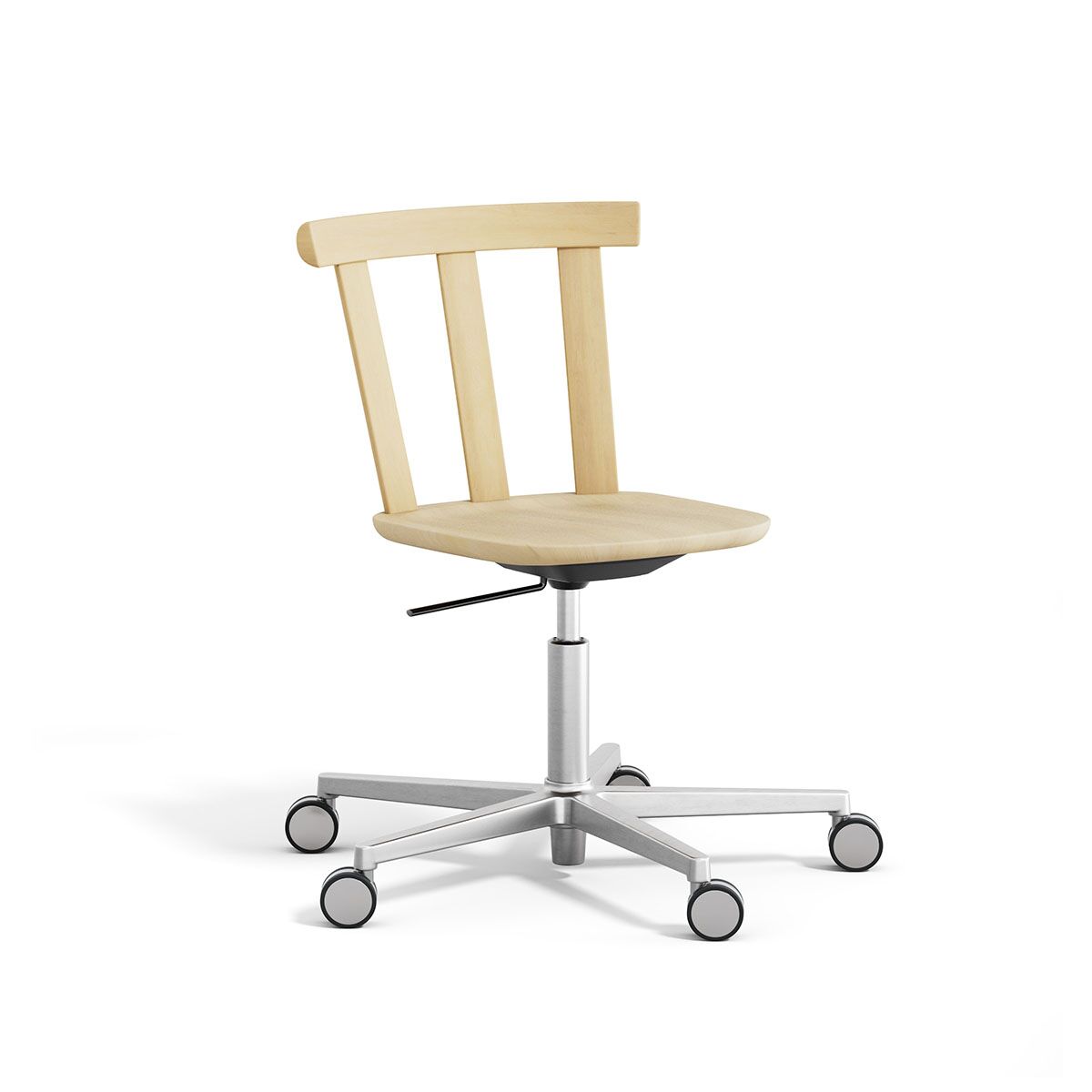 stolab-alt-stolswivel-bjork-ljus-mattlack Alt Stol snurrstativ