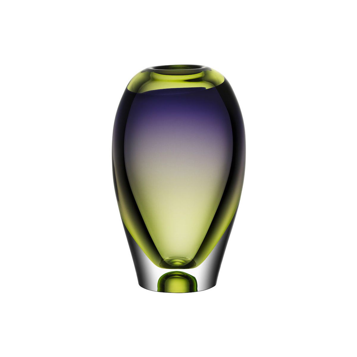 kosta boda vision vas lila green