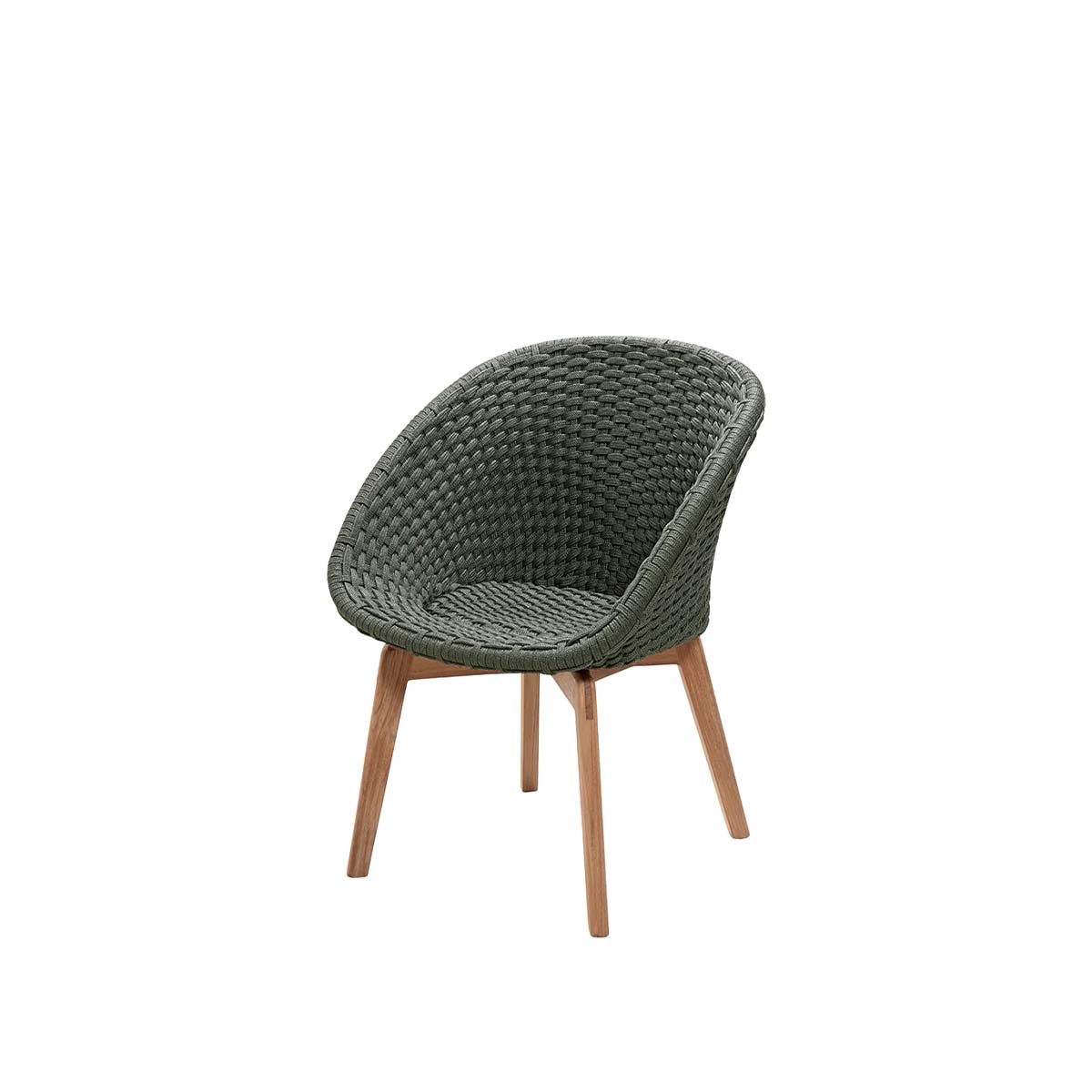 caneline-peacock-stol-darkgreen-teak peacock stol