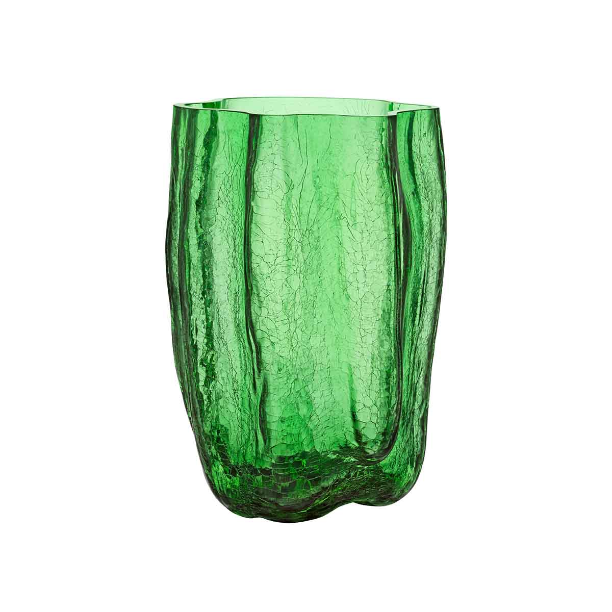 kosta boda crackle vas 370mm gron