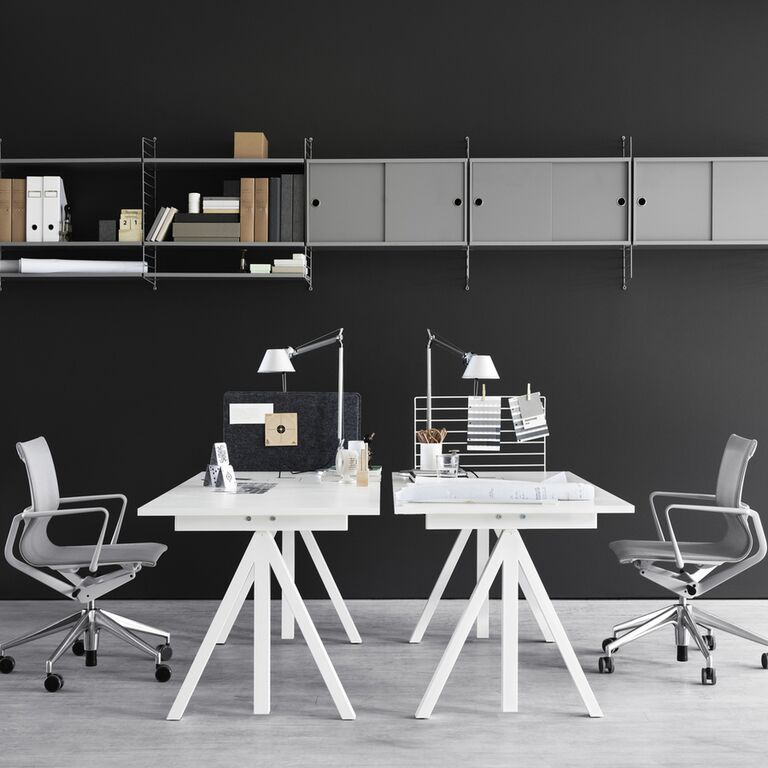 string works workspace white grey landscape medium