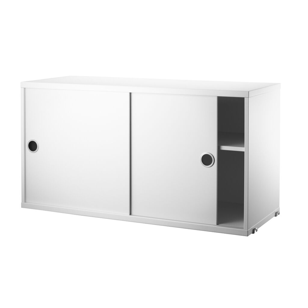 product-cabinet-slidingdoors-white-78x30-open1_landscape_medium String skåp med skjutdörrar