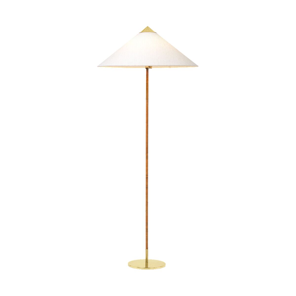 Gubi-9602-Floor-Lamp-Brassbase-Canvas 9602 golvlampa