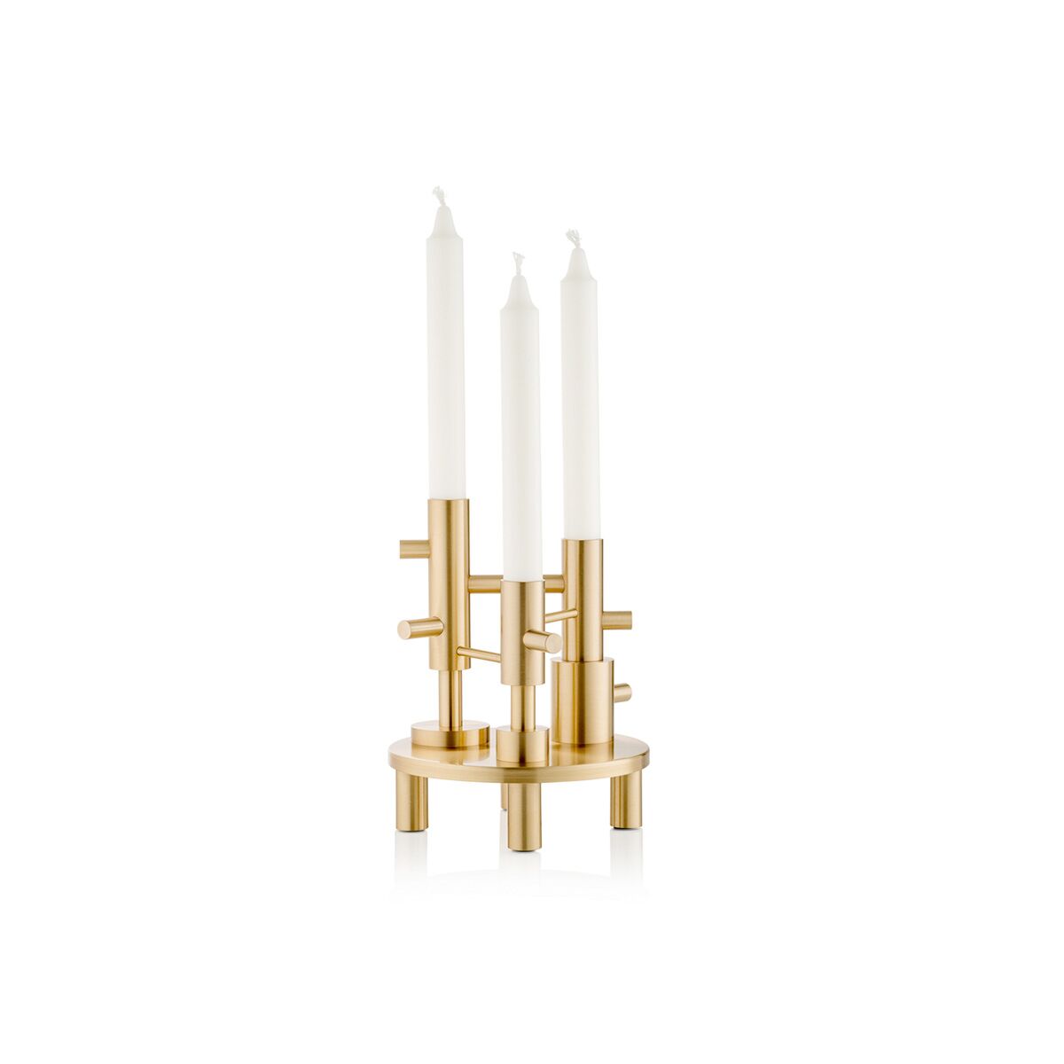 fritz hansen candelholder large lacquered solid brass