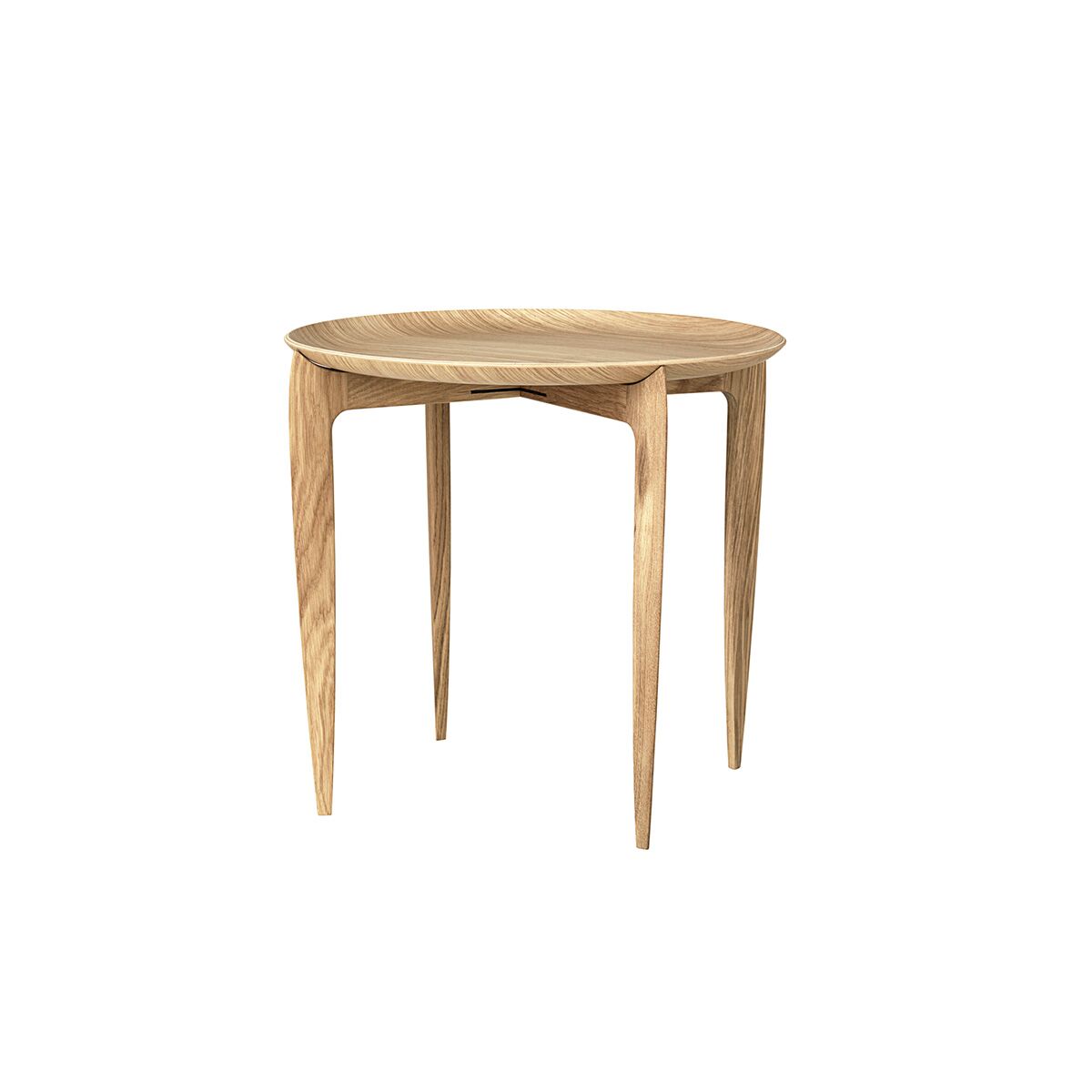 fritz hansen foldable tray table oiled oak