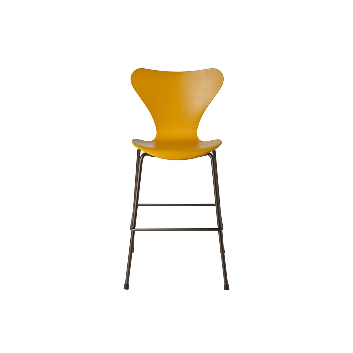 fritz hansen junior chair burnt yellow