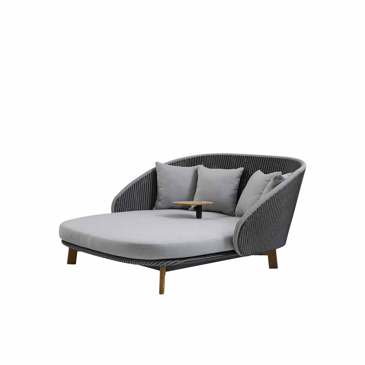peacock-daybed-grey:lightgrey-natté-light-grey peacock dagbädd