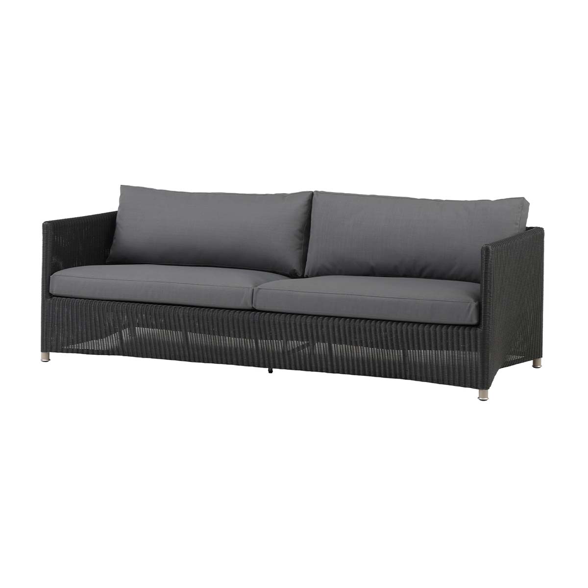 cane-line-diamond-3-sits-graphite diamond 3-pers soffa
