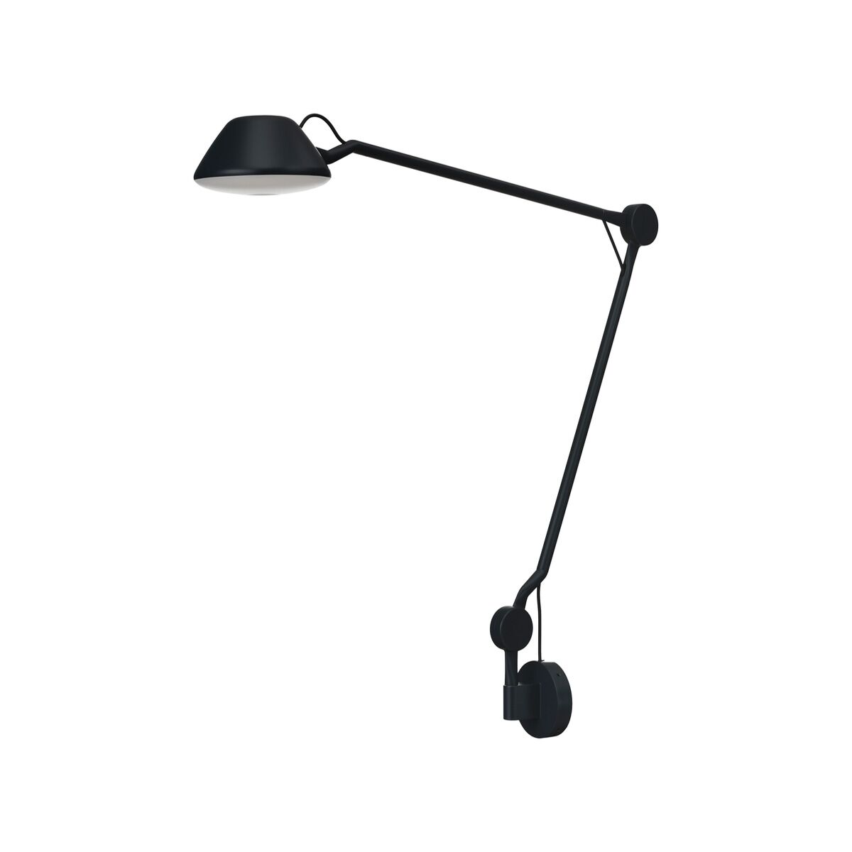 fritz-hansen-aq01-wall-svart AQ01 vägglampa