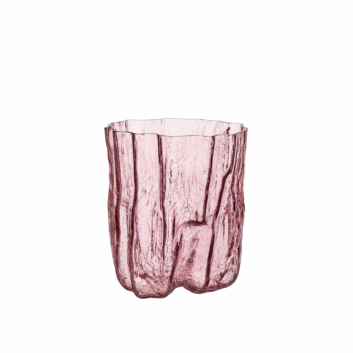 kosta-boda-crackle-vas-270mm-rosa kosta boda crackle vas 270mm rosa