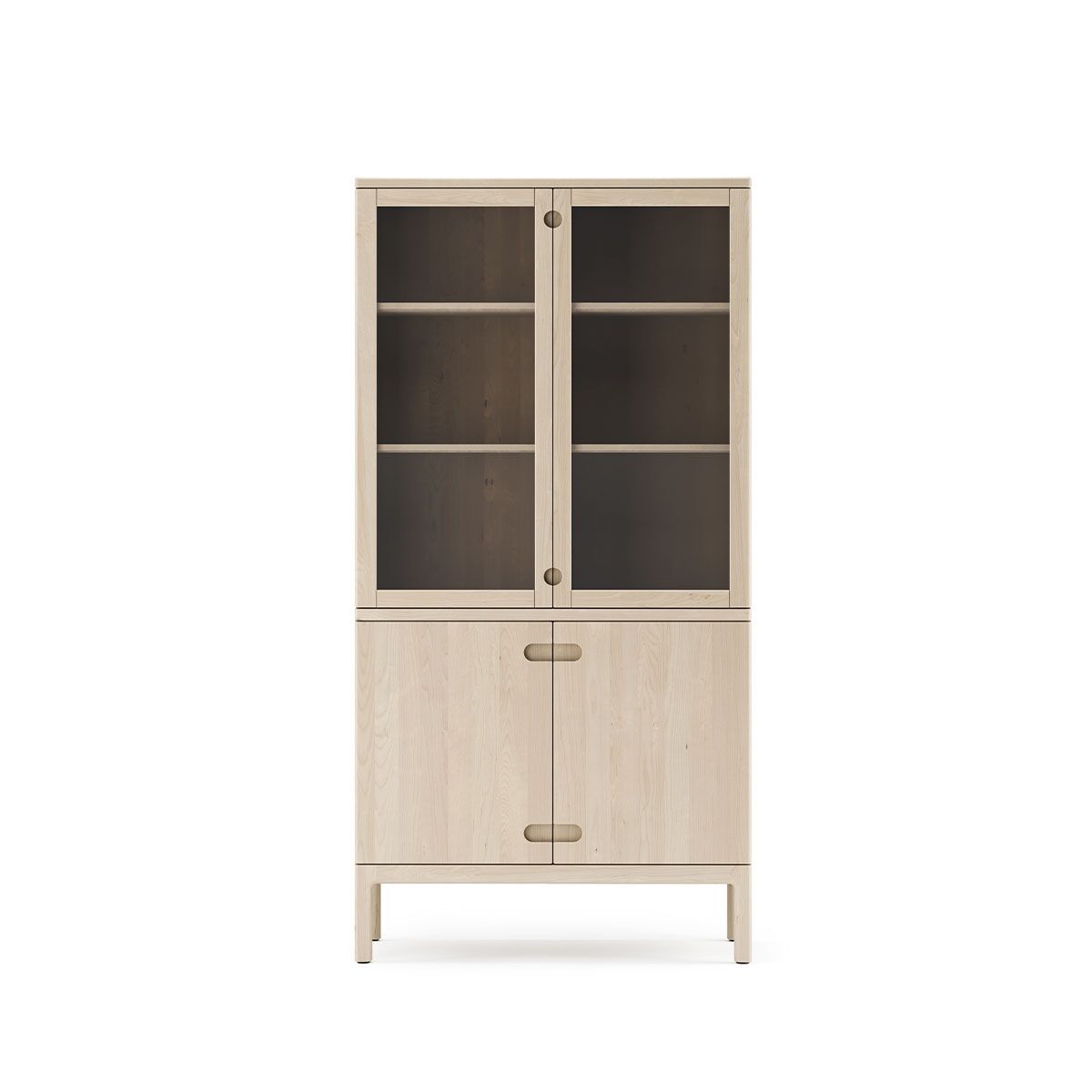 prio-vitrin-bjork-ljus-mattlack Prio Vitrin Björk