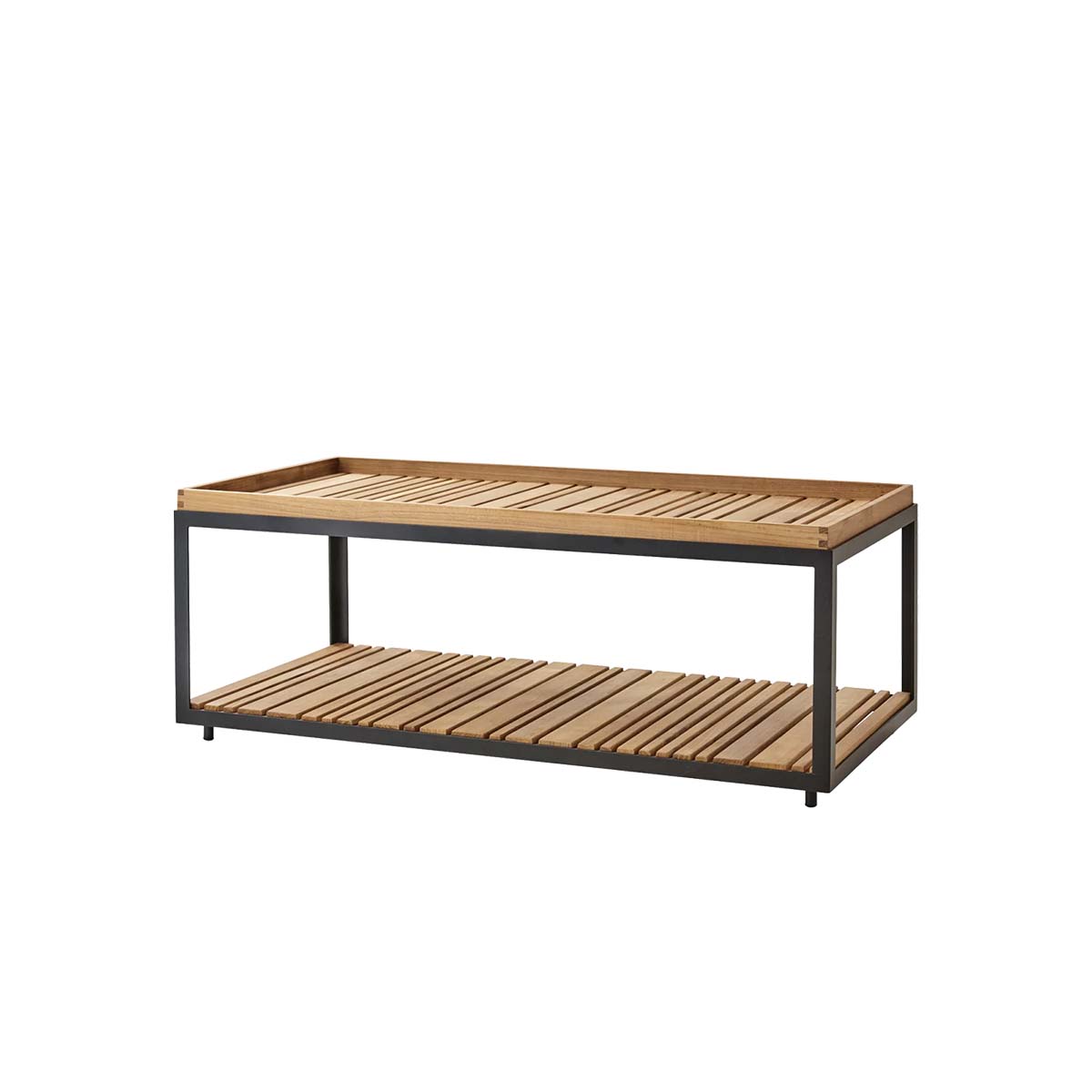 cane-line-level-soffbord-rekt-lava-grey-teak level soffbord