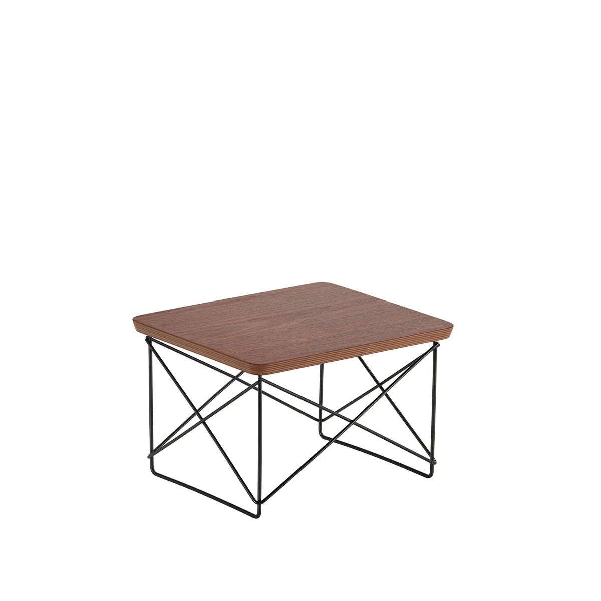 vitra occasional table ltr veneer walnut black base